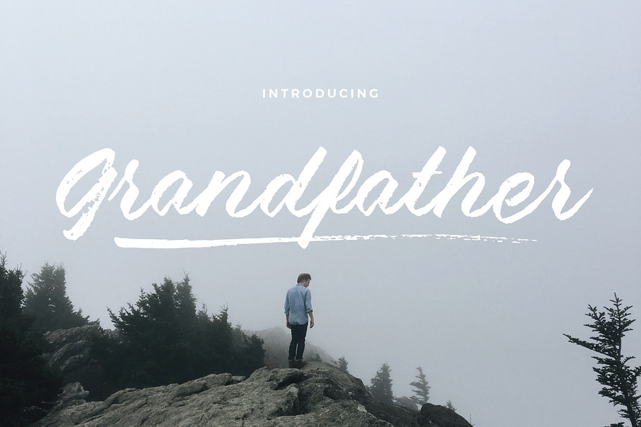 Grandfather - Brush Script in Script Fonts - product preview 8