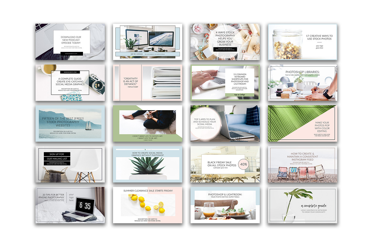 Volume 1 Bundle for Social Media in Facebook Templates - product preview 8