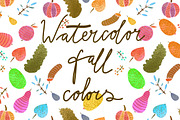 Watercolor fall colors