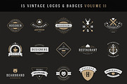 15 Retro Vintage Logotypes or Badges