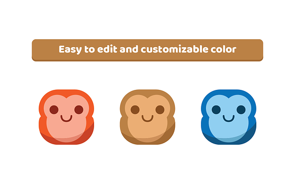 Stray Monkey Emojis Pack in Smiley Icons - product preview 2