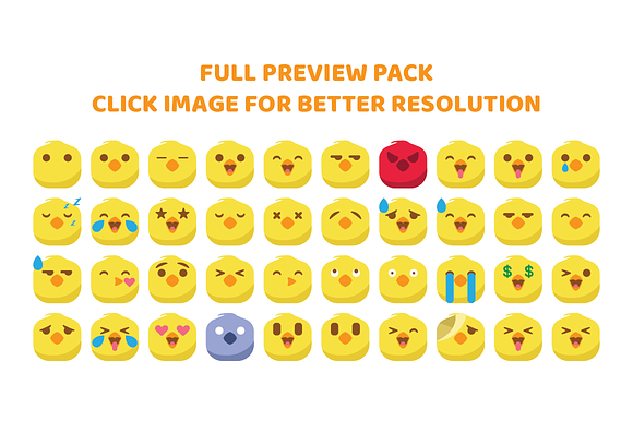 She Chick Emojis Pack in Smiley Icons - product preview 1