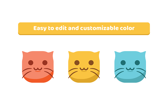 Cute Cat Emojis Pack in Smiley Icons - product preview 2