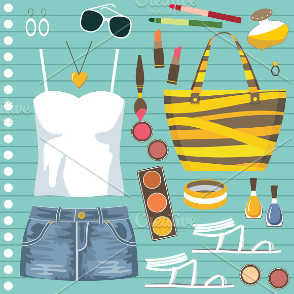 Youth fashionable set in Illustrations - product preview 2