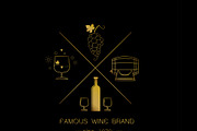 Emblems and logos of wine