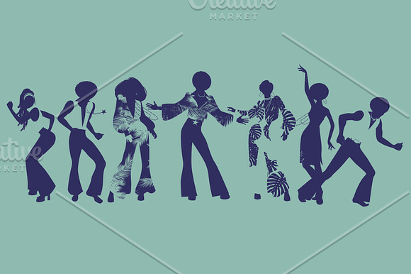 Soul Party Time Silhouettes in Illustrations - product preview 1