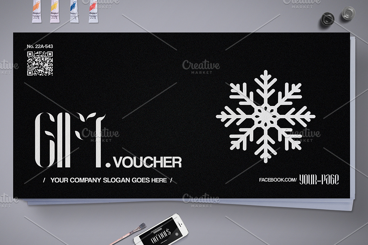 Christmas Gift Voucher 10 Styles in Card Templates - product preview 8