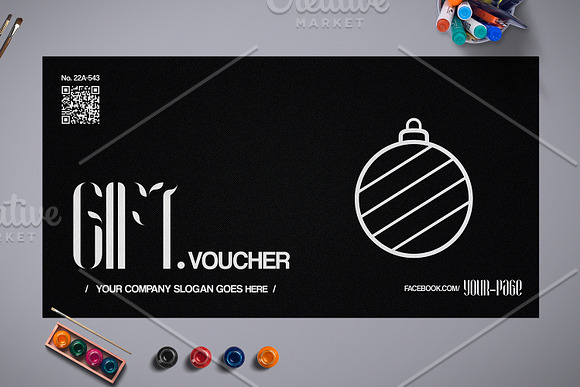 Christmas Gift Voucher 10 Styles in Card Templates - product preview 4