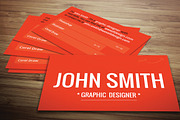 Red Textured Business Card