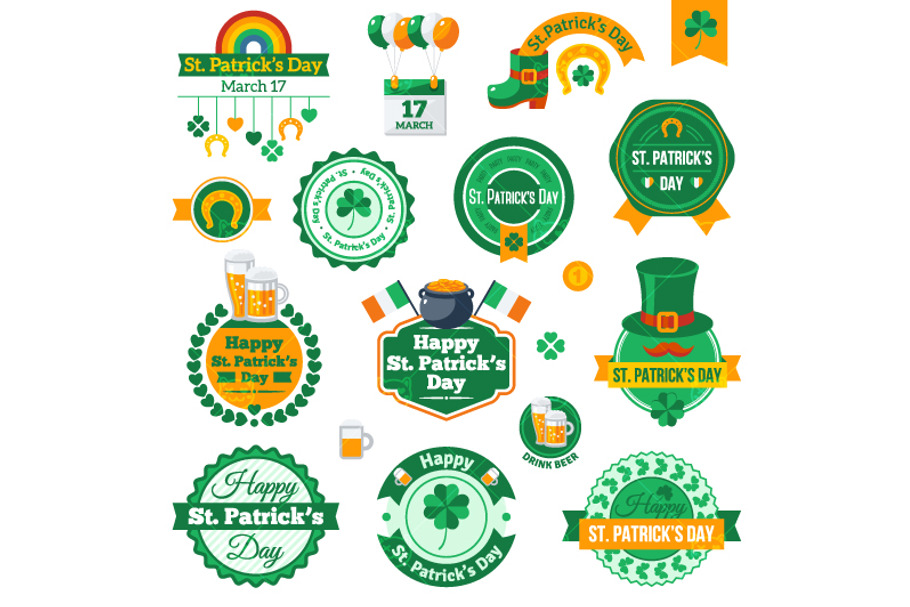 St. Patricks Day Labels