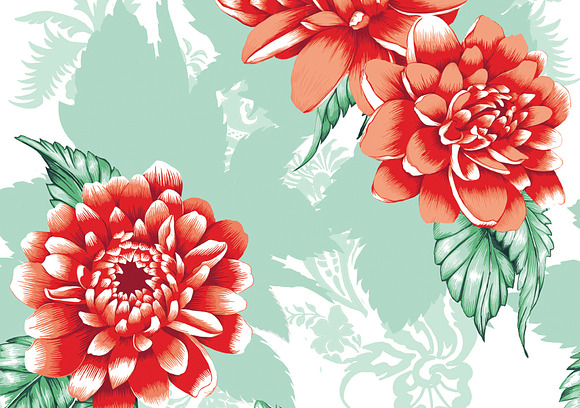 Peony flower designs. in Illustrations - product preview 3