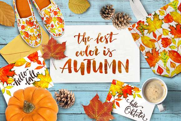 Autumn leaves in Illustrations - product preview 11