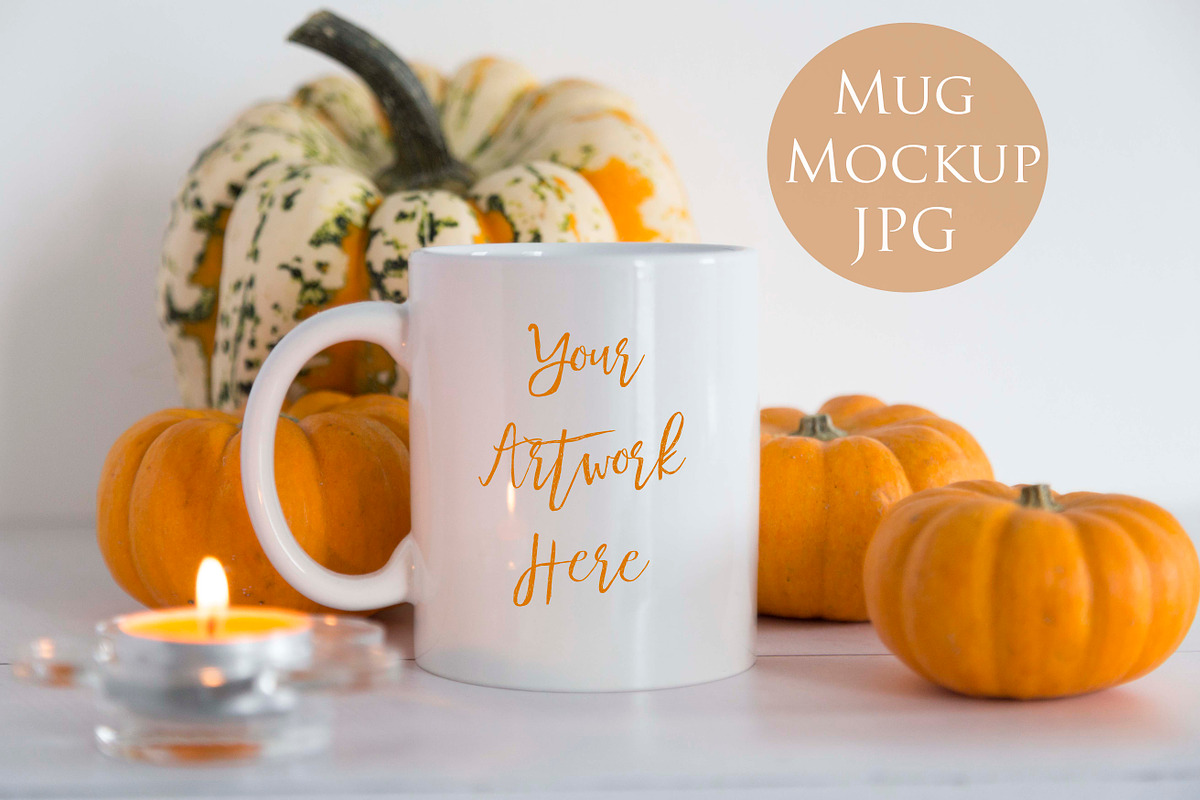 Pumpkins Mug Mockup in Product Mockups - product preview 8