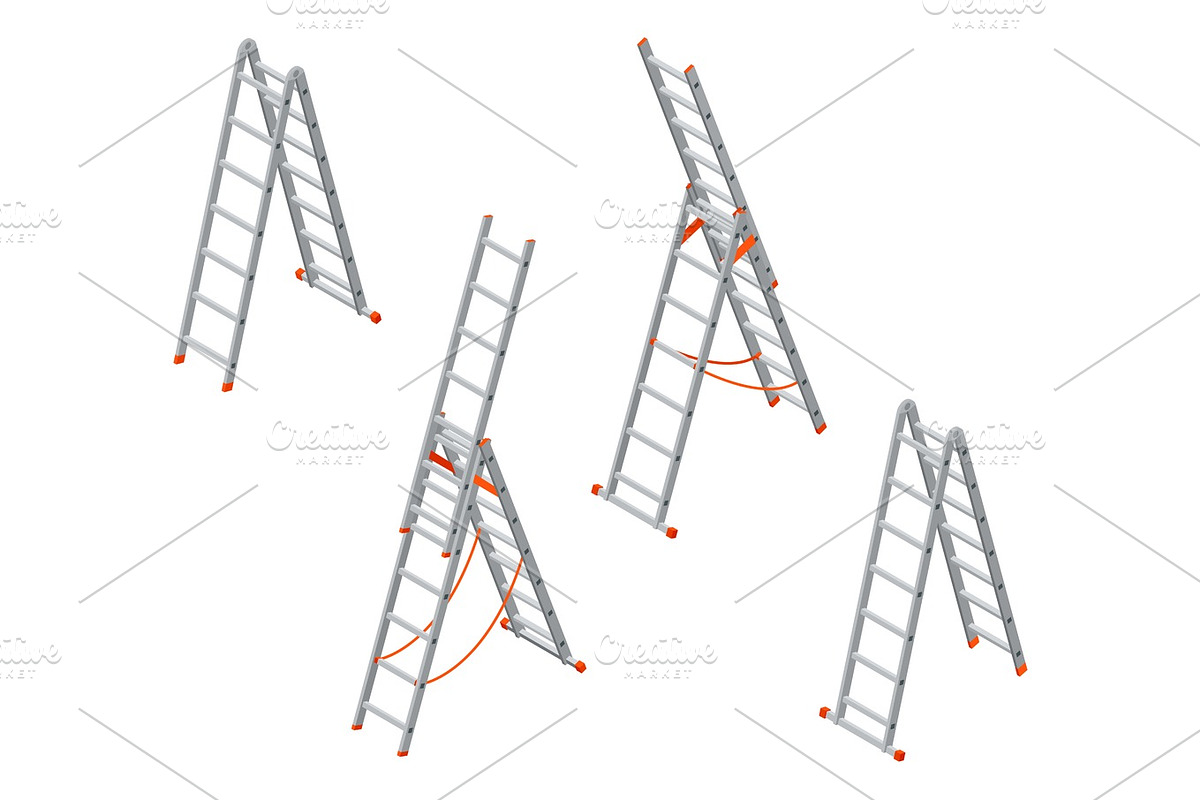 Isometric ladder. in Objects - product preview 8