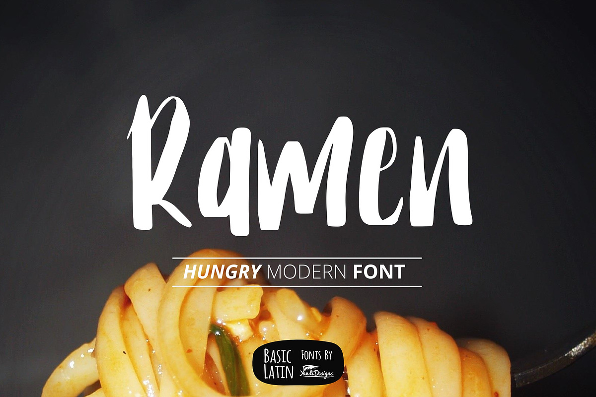 Ramen The Hungry Font in Display Fonts - product preview 8