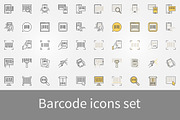 Barcode icons set