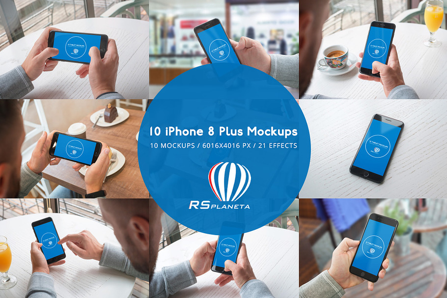 10 iPhone 8 Plus Mockups in Mobile & Web Mockups - product preview 8