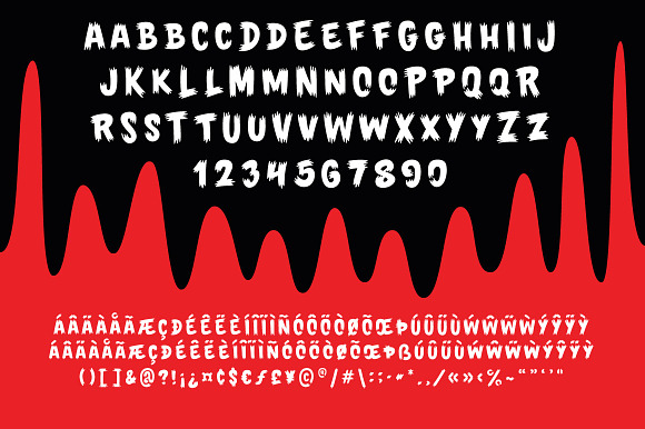 Monster Party Font in Scary Fonts - product preview 3