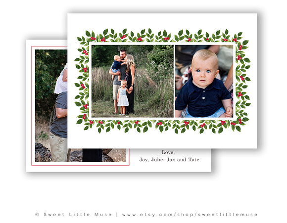 Christmas Card Template in Card Templates - product preview 1