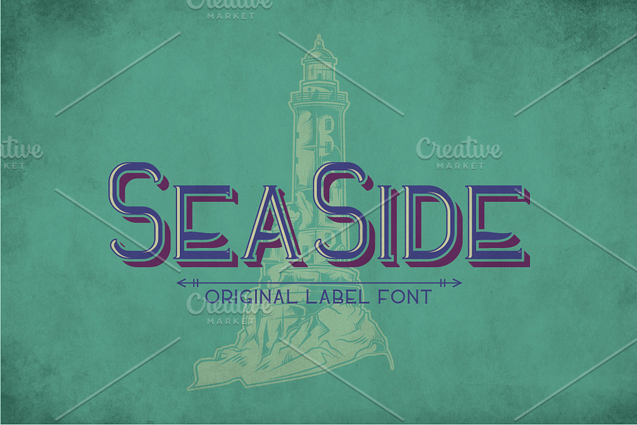 Sea Side Vintage Label Typeface in Display Fonts - product preview 8