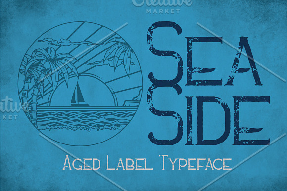 Sea Side Vintage Label Typeface in Display Fonts - product preview 2
