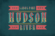 Hudson Vintage Label Typeface