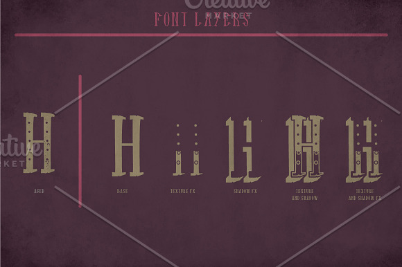 Hudson Vintage Label Typeface in Display Fonts - product preview 3