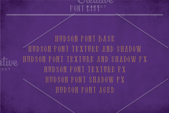 Hudson Vintage Label Typeface in Display Fonts - product preview 5