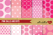 Patterns Pink White Digital Papers