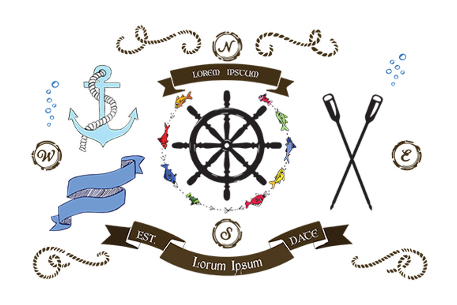 Nautical Illustrations in Illustrations - product preview 8