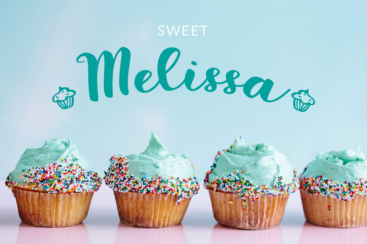 Sweet Melissa in Script Fonts - product preview 8