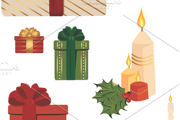 Christmas ornaments. Vector Pack x14 in Illustrations - product preview 1