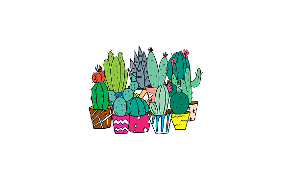 Cacti - Hi Res Vector Clip art in Illustrations - product preview 5