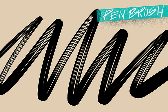 "Skid" Procreate lettering brushes in Photoshop Brushes - product preview 1