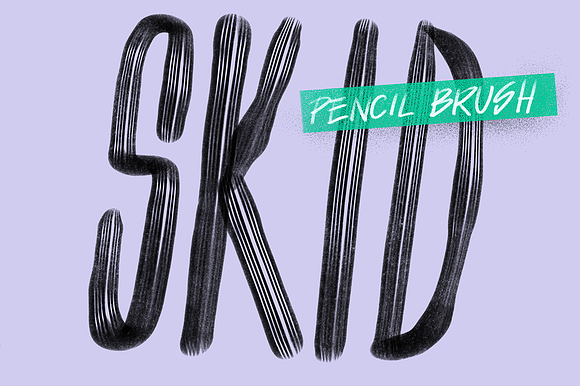 "Skid" Procreate lettering brushes in Photoshop Brushes - product preview 10
