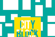 City block pattern vector