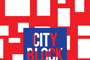 City block pattern vector