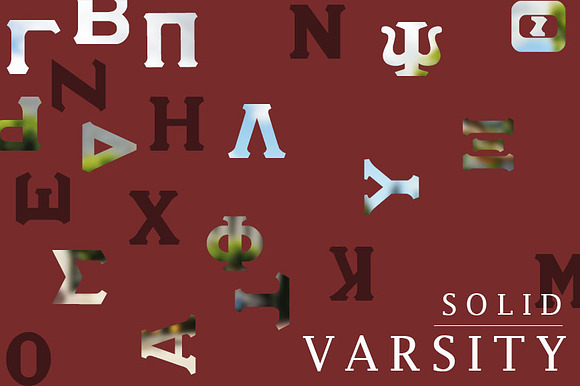 Varsity Greek Lettering in Greek Fonts - product preview 1