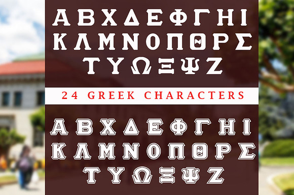 Varsity Greek Lettering in Greek Fonts - product preview 5