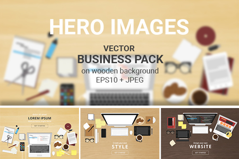 Vector Hero Headers in Product Mockups - product preview 8