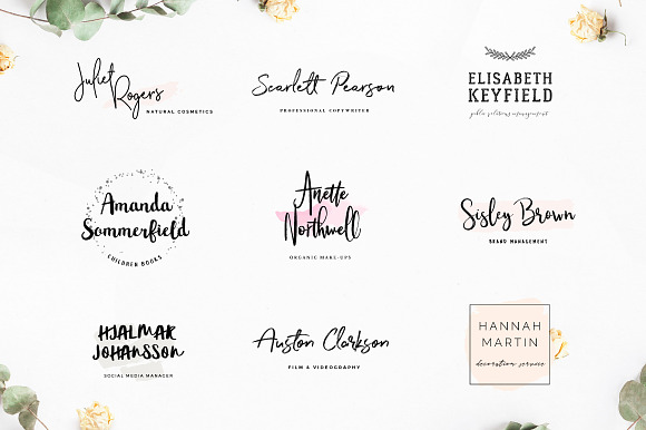 Typographer's Dream Box + 200 Logos in Script Fonts - product preview 23