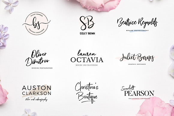 Typographer's Dream Box + 200 Logos in Script Fonts - product preview 25