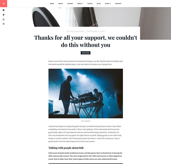 Shoutout - A WordPress Music Theme in WordPress Portfolio Themes - product preview 5