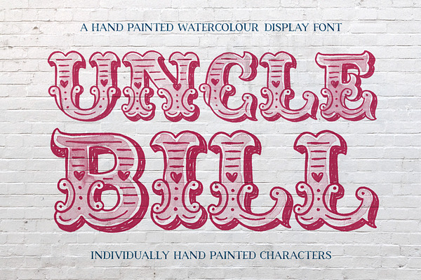 Uncle Bill Watercolour Display Font