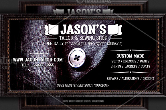 Tailor Shop Flyer Template in Flyer Templates - product preview 1