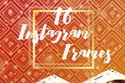 16 Instagram Template in Gold Color