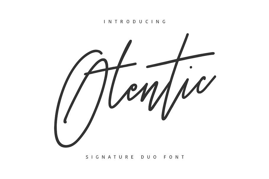 Otentic Signature in Signature Fonts - product preview 8