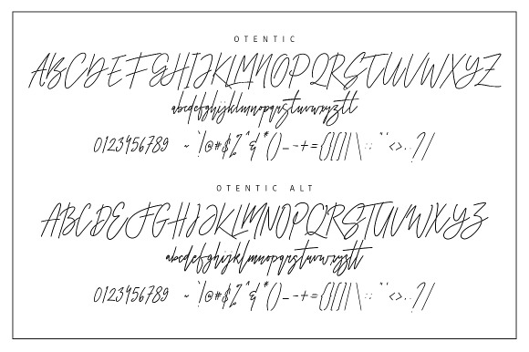 Otentic Signature in Signature Fonts - product preview 7