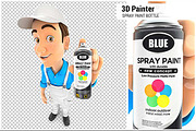 3D Painter Spray Paint Bottle