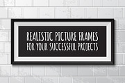Set of 10 realistic picture frames
